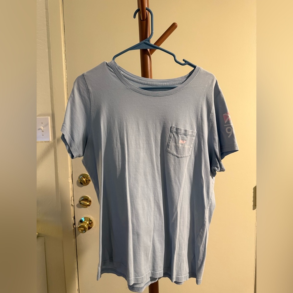 Vineyard Vines Everyday Should Feel This Good Light Blue T-Shirt